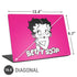 Betty Boop Pink Background Universal Laptop 16.6in (13.4 x 9.7in) Skin